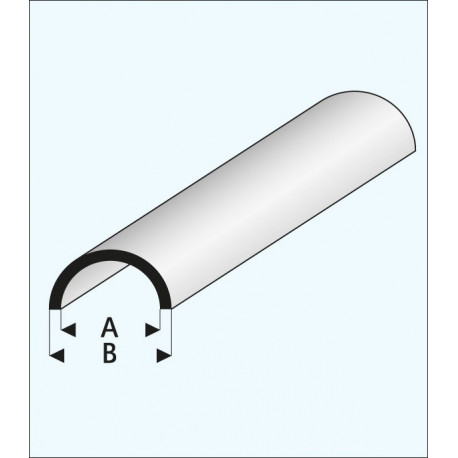 SEMITUBO PLASTICA 2,5x4x1000mm