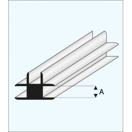 CONNETTORE A T PLASTICA 1x1000mm