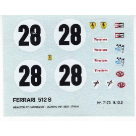 DECAL FERRARI F312 PB 1/43