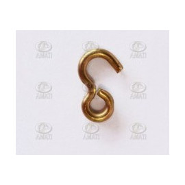 ANELLI A GANCIO IN OTTONE 4mm