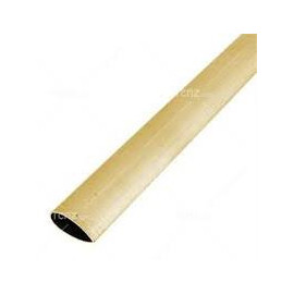 TUBO OVALE OTTONE 3,16x6,30x330mm