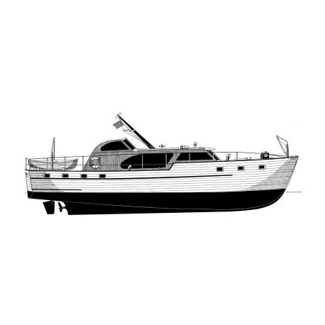 DISEGNO COSTRUTTIVO MOTOSCAFO ANTARES