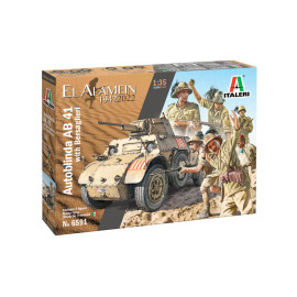 Autoblinda AB 41 with Bersaglieri El Alamein