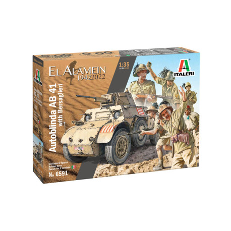 Autoblinda AB 41 with Bersaglieri El Alamein