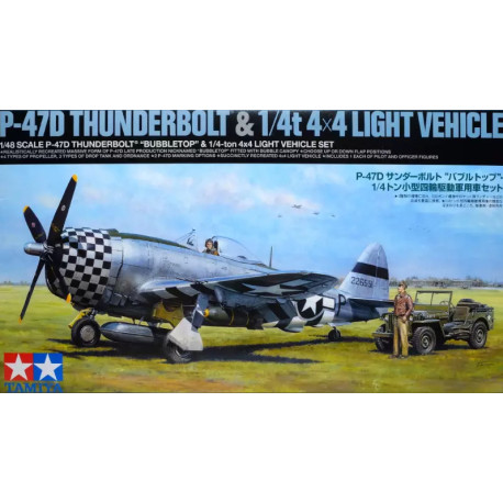 P-47D Thunderbolt "Bubbletop" & 1/4-ton 4x4 Light Vehicle Set