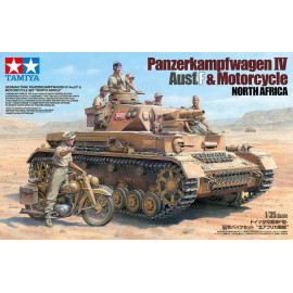 German Tank Panzerkampfwagen IV Ausf.F And Motorcycle 'North Africa' Set