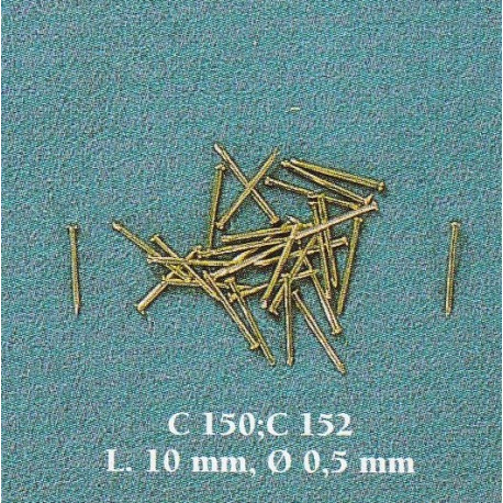 CHIODINI IN OTTONE 0,5x10mm