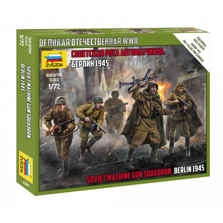 Soviet machine gun squadron. Berlin 1945