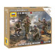 US 81-mm mortal M1 with crew