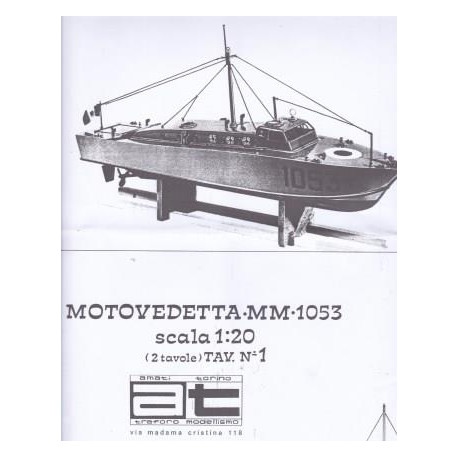 DISEGNO COSTRUTTIVO MOTOVEDETTA MM1053