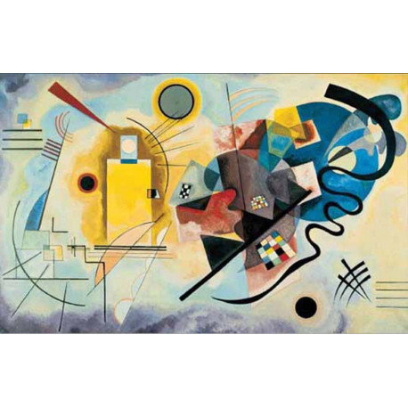 KANDINSKY  JAUNE, ROUGE, BLEU