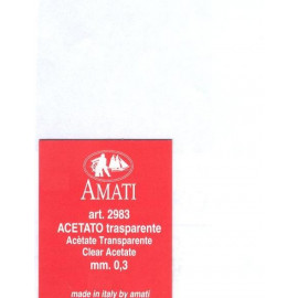 FOGLIO ACETATO TRASPARENTE 0.3mm