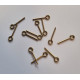 OCCHIELLI OTTONE 0,7x10mm