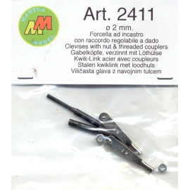 Coppia forcelle in acciaio 2mm