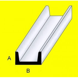 PROFILATO IN OTTONE A C 2x1x1000