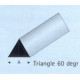 TRIANGOLO PLASTICA 60°  6x1000mm